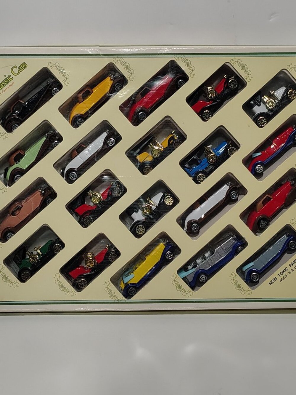 Vintage Jobar Classic Cars JC282 Die Cast Fastwheel 20 Car Set In Box